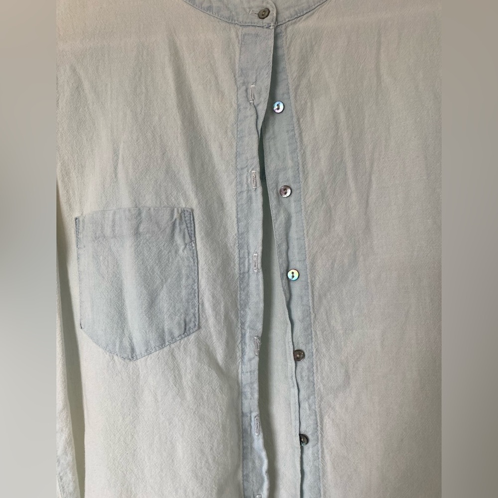 Man Repeller Washed Denim Button Down - image 4